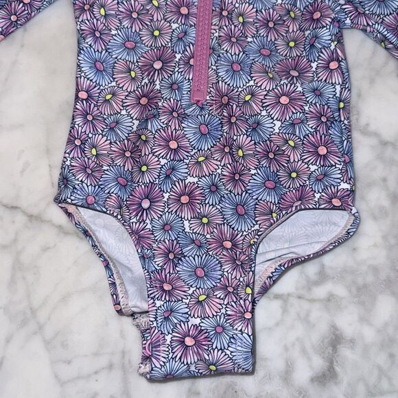 Andy & Evan Daisy Rash Guard Set 0/3M - Picture 3 of 6